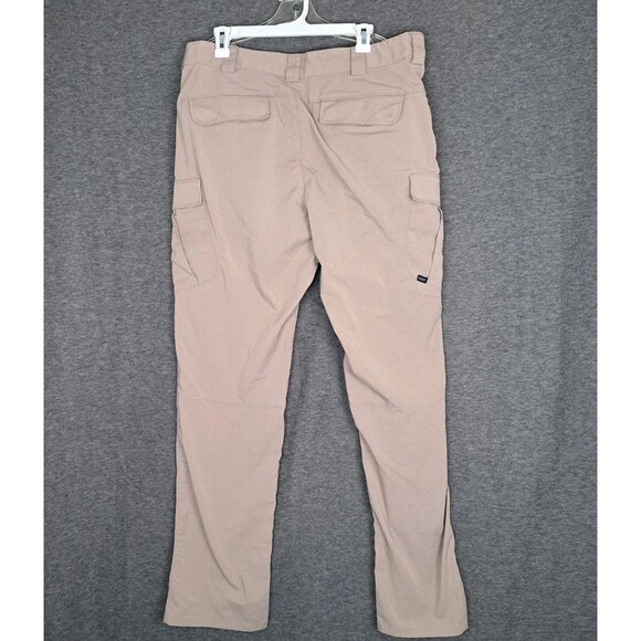 Mens 5.11 511 Tactical Stryke Pants Khaki Flex-Tac Ripstop 36x36 Cargo Pockets - Picture 1 of 13